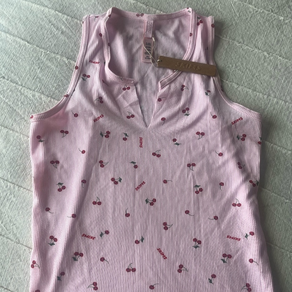 SKIMS PINK CHERRY TANK
